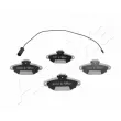 Jeu de 4 plaquettes de frein avant ASHIKA 50-00-0058 - Visuel 1