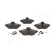 Jeu de 4 plaquettes de frein avant ASHIKA 50-00-0063 - Visuel 1