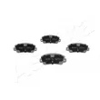 Jeu de 4 plaquettes de frein avant ASHIKA 50-00-0065 - Visuel 3