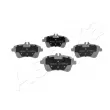 Jeu de 4 plaquettes de frein avant ASHIKA 50-00-0069 - Visuel 3