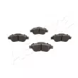 Jeu de 4 plaquettes de frein avant ASHIKA 50-00-0070 - Visuel 1