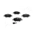 Jeu de 4 plaquettes de frein avant ASHIKA 50-00-0070 - Visuel 3