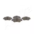 Jeu de 4 plaquettes de frein avant ASHIKA 50-00-0071 - Visuel 1