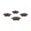 Jeu de 4 plaquettes de frein avant ASHIKA 50-00-0075 - Visuel 2