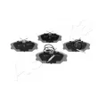 Jeu de 4 plaquettes de frein avant ASHIKA 50-00-0081 - Visuel 1