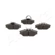 Jeu de 4 plaquettes de frein avant ASHIKA 50-00-0081 - Visuel 2