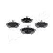 Jeu de 4 plaquettes de frein avant ASHIKA 50-00-0082 - Visuel 1