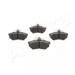 Jeu de 4 plaquettes de frein avant ASHIKA 50-00-0082 - Visuel 2