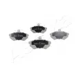 Jeu de 4 plaquettes de frein avant ASHIKA 50-00-0083 - Visuel 1