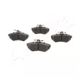 Jeu de 4 plaquettes de frein avant ASHIKA 50-00-0084 - Visuel 2