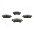 Jeu de 4 plaquettes de frein avant ASHIKA 50-00-0089 - Visuel 1