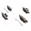 Jeu de 4 plaquettes de frein avant ASHIKA 50-00-0090 - Visuel 2