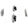Jeu de 4 plaquettes de frein avant ASHIKA 50-00-0094 - Visuel 3