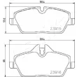 Jeu de 4 plaquettes de frein avant ASHIKA 50-00-0130 - Visuel 2