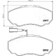 Jeu de 4 plaquettes de frein avant ASHIKA 50-00-0222 - Visuel 2