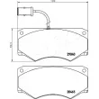 Jeu de 4 plaquettes de frein avant ASHIKA 50-00-0232 - Visuel 2
