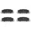 Jeu de 4 plaquettes de frein avant ASHIKA 50-00-0249 - Visuel 1