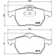 Jeu de 4 plaquettes de frein avant ASHIKA 50-00-0404 - Visuel 2