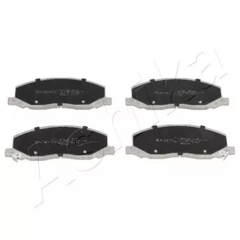 Jeu de 4 plaquettes de frein avant ASHIKA 50-00-0405