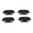Jeu de 4 plaquettes de frein avant ASHIKA 50-00-0418 - Visuel 1