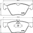 Jeu de 4 plaquettes de frein avant ASHIKA 50-00-0520 - Visuel 2