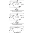 Jeu de 4 plaquettes de frein avant ASHIKA 50-00-0526 - Visuel 2