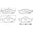 Jeu de 4 plaquettes de frein avant ASHIKA 50-00-0535 - Visuel 2