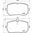 Jeu de 4 plaquettes de frein avant ASHIKA 50-00-0551 - Visuel 2