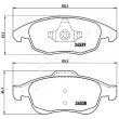 Jeu de 4 plaquettes de frein avant ASHIKA 50-00-0603 - Visuel 2