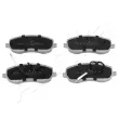 Jeu de 4 plaquettes de frein avant ASHIKA 50-00-0621 - Visuel 1