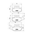 Jeu de 4 plaquettes de frein avant ASHIKA 50-00-0719 - Visuel 2