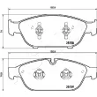 Jeu de 4 plaquettes de frein avant ASHIKA 50-00-0925 - Visuel 2