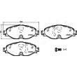 Jeu de 4 plaquettes de frein avant ASHIKA 50-00-0942 - Visuel 2