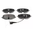 Jeu de 4 plaquettes de frein avant ASHIKA 50-00-0964 - Visuel 1