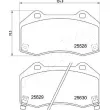 Jeu de 4 plaquettes de frein avant ASHIKA 50-03-3004 - Visuel 2