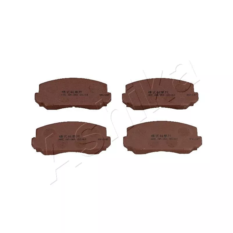 Jeu de 4 plaquettes de frein avant ASHIKA 50-04-406