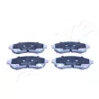 Jeu de 4 plaquettes de frein avant ASHIKA 50-0W-W21 - Visuel 1