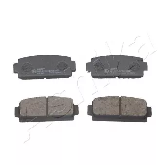 Jeu de 4 plaquettes de frein arrière ASHIKA 51-00-MC02