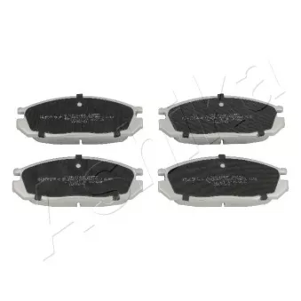 Jeu de 4 plaquettes de frein arrière ASHIKA