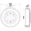 Tambour de frein ASHIKA 56-00-0600C - Visuel 2