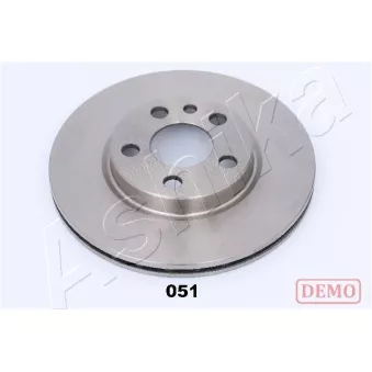 Jeu de 2 disques de frein avant ASHIKA 60-00-0510C
