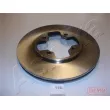 Jeu de 2 disques de frein avant ASHIKA 60-01-112C - Visuel 1