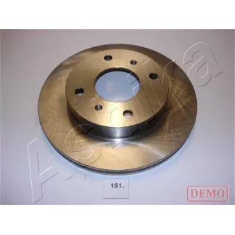 Jeu de 2 disques de frein avant ASHIKA 60-01-151C