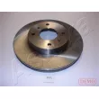 Jeu de 2 disques de frein avant ASHIKA 60-01-187C - Visuel 1