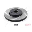 Jeu de 2 disques de frein avant ASHIKA 60-02-2038C - Visuel 1