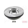 Jeu de 2 disques de frein avant ASHIKA 60-02-2038C - Visuel 2