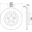 Jeu de 2 disques de frein avant ASHIKA 60-02-2056C - Visuel 2