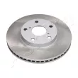 Jeu de 2 disques de frein avant ASHIKA 60-02-229C - Visuel 1