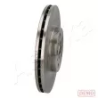 Jeu de 2 disques de frein avant ASHIKA 60-02-263C - Visuel 2