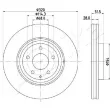 Jeu de 2 disques de frein avant ASHIKA 60-03-368C - Visuel 2